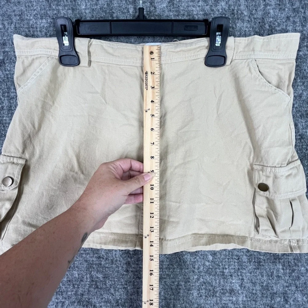 Princess Polly Skirt 14‎ Tan Cargo Micro Mini Short Utility Safari Grunge Punk